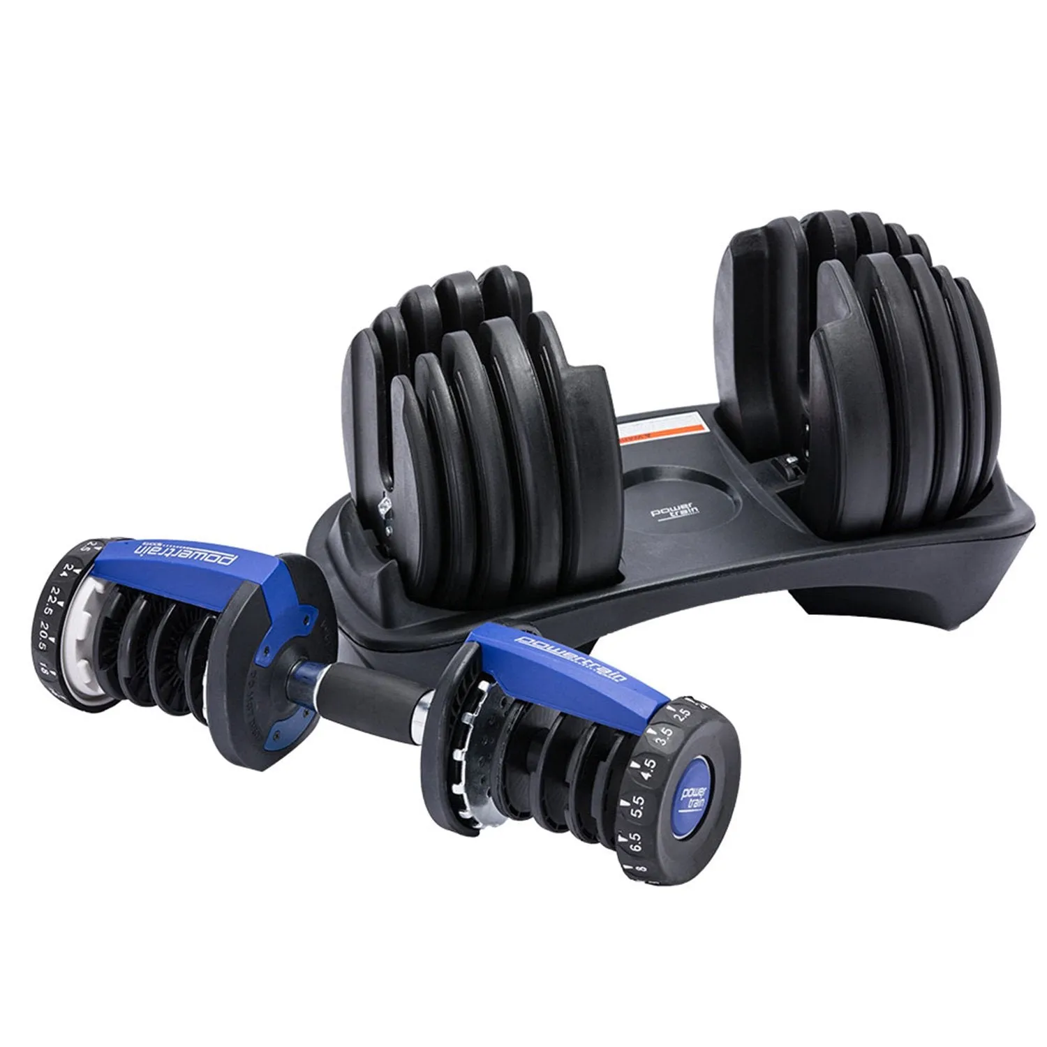 2x 24kg Adjustable Dumbbell Home Gym Set | Powertrain