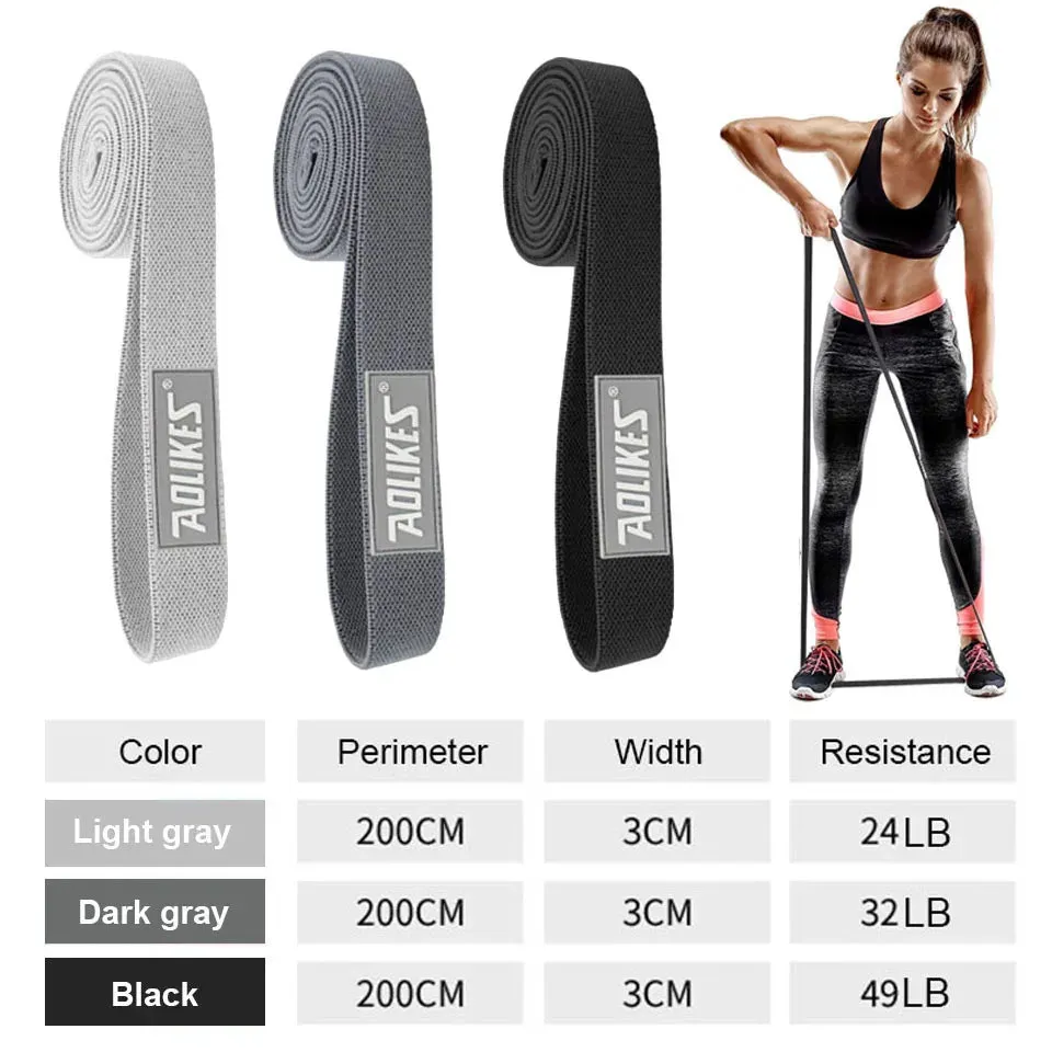 3 Piece Resistance Band Set For Home Workouts