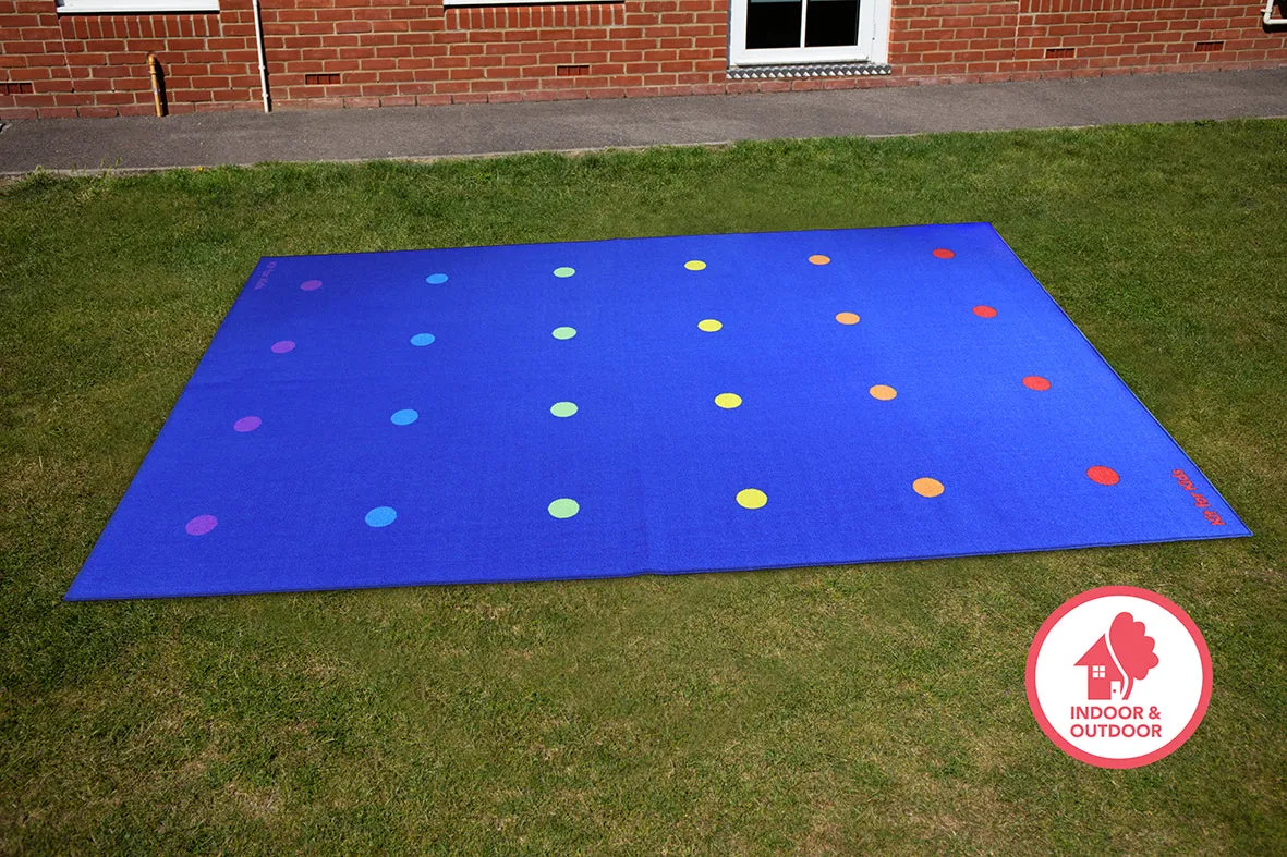 Essentials Rainbow Spots Indoor/Outdoor Carpet