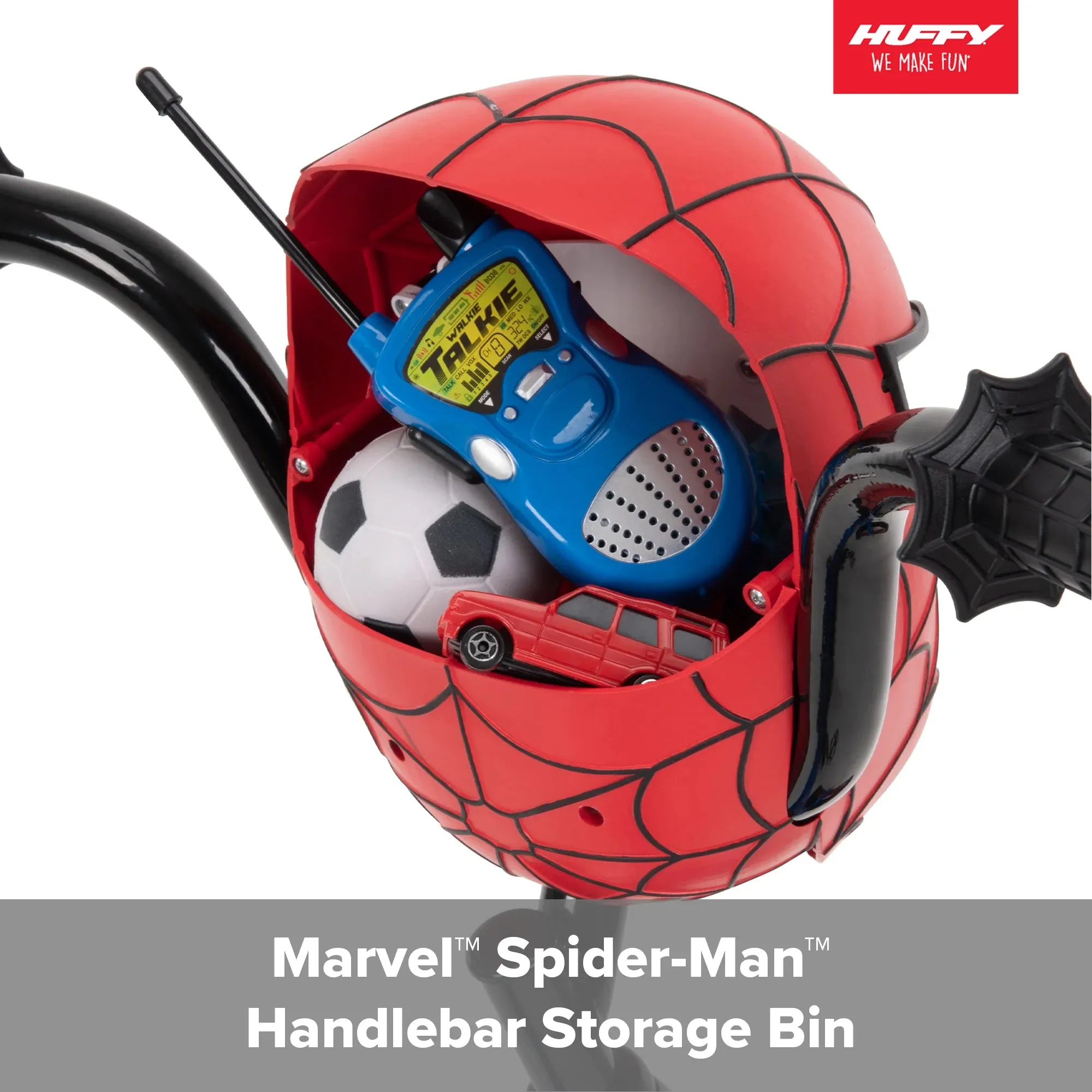 Huffy Marvel Spider-Man Bike, 16" Wheels, Toddlers Ages 3 , Training Wheels