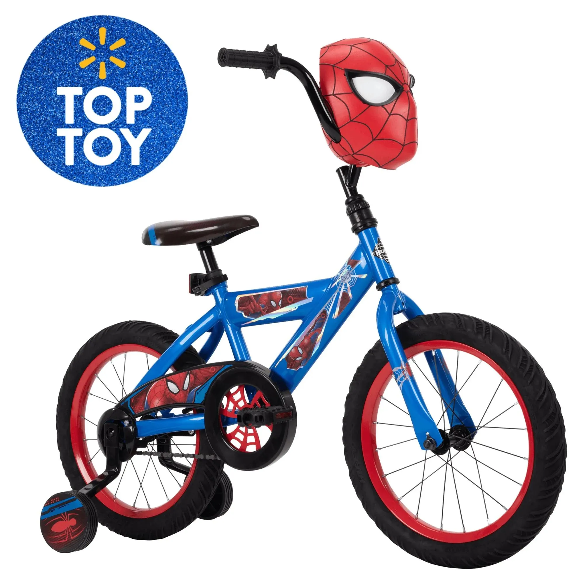 Huffy Marvel Spider-Man Bike, 16" Wheels, Toddlers Ages 3 , Training Wheels