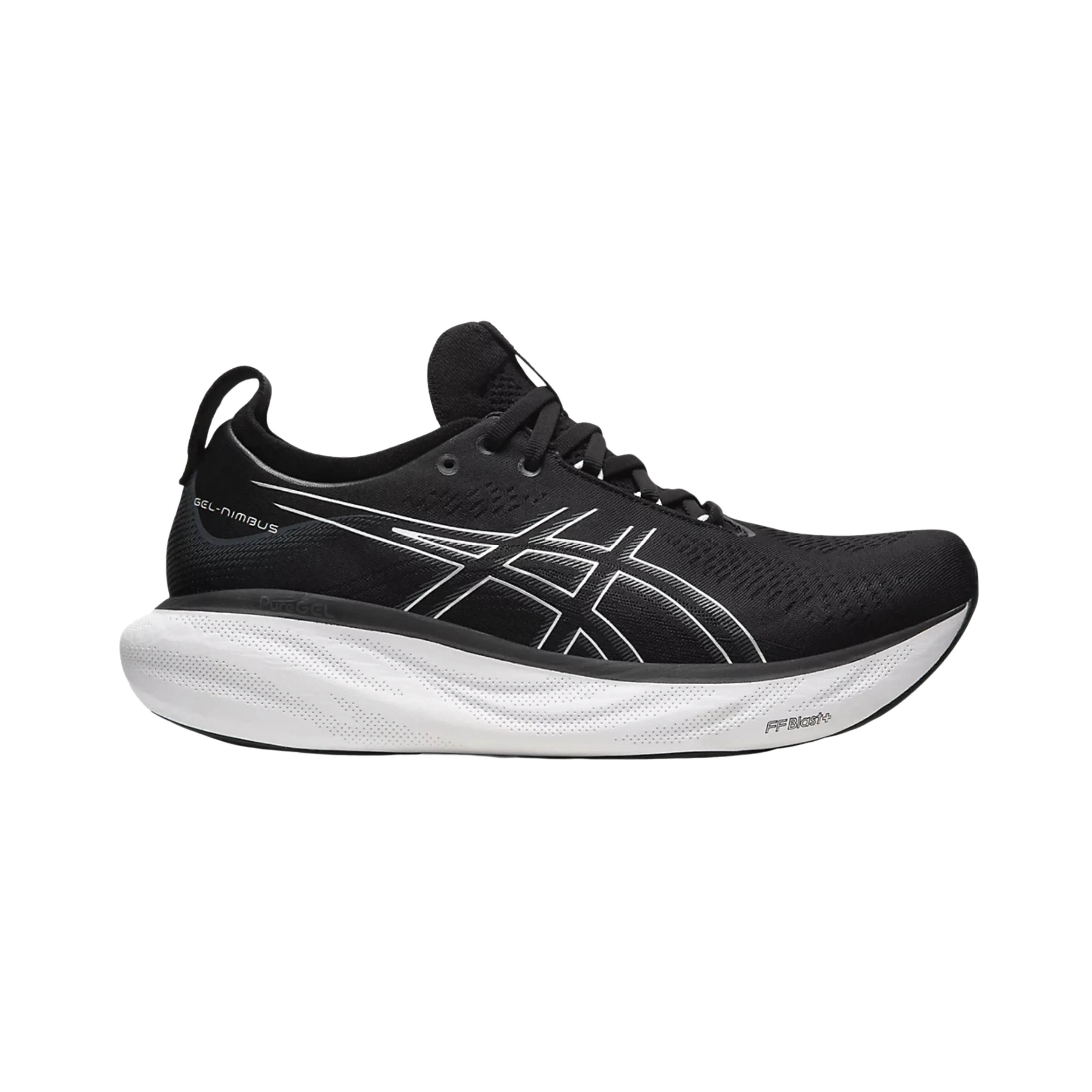 Men's Gel-Nimbus 25 - Black/Pure Silver (D Width)