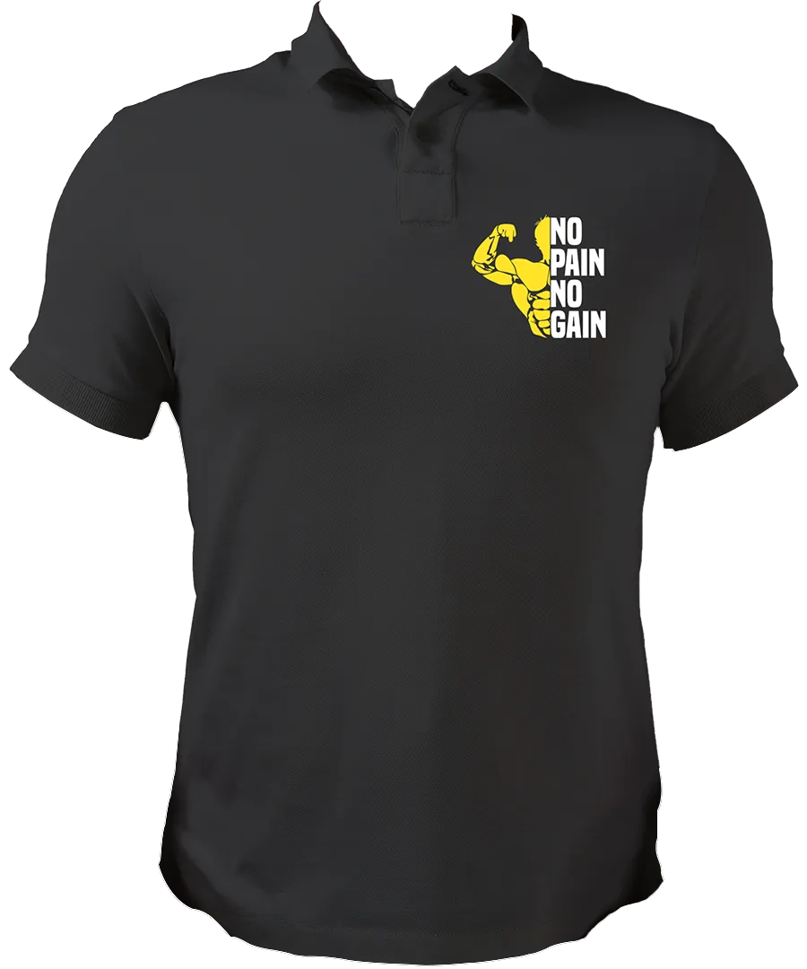 No Pain No Gain Unisex Polo