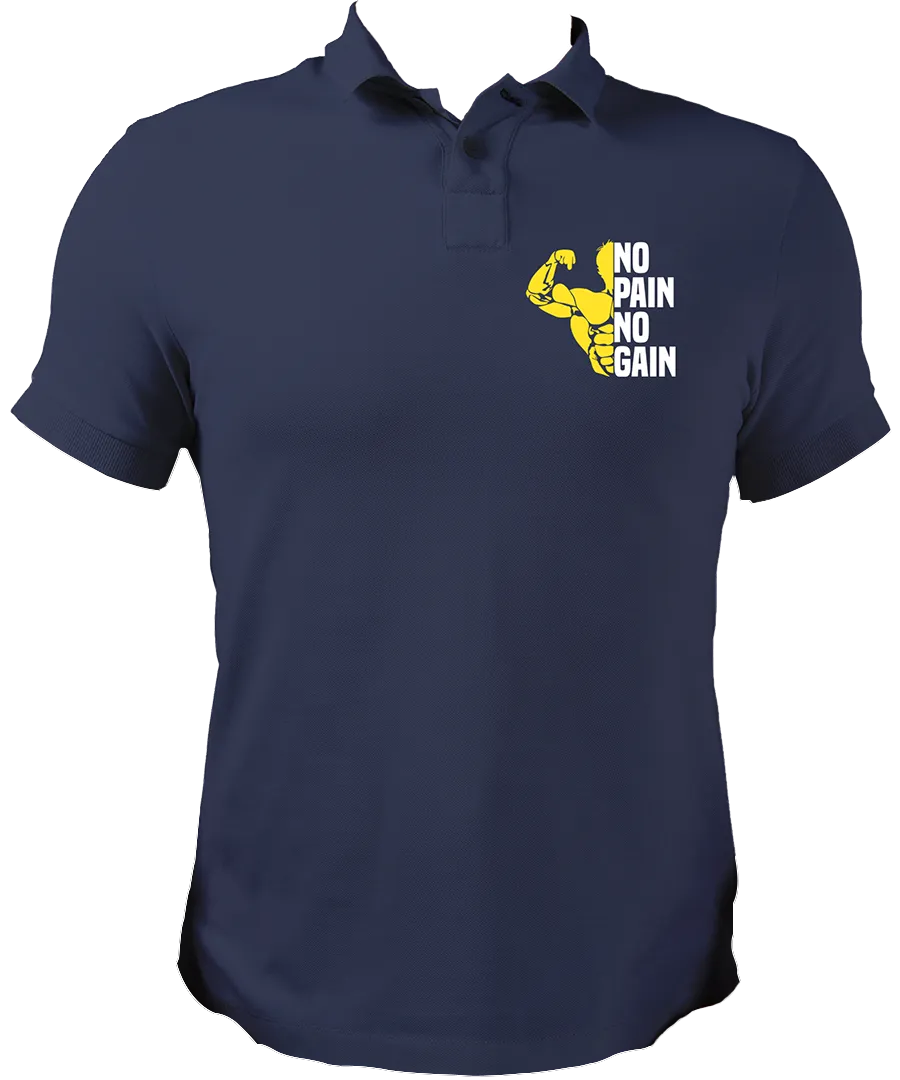 No Pain No Gain Unisex Polo
