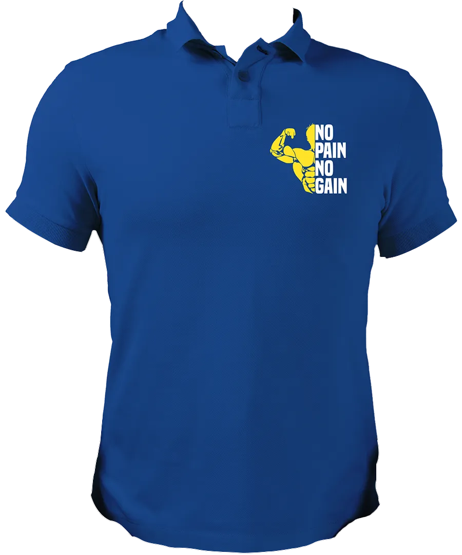 No Pain No Gain Unisex Polo
