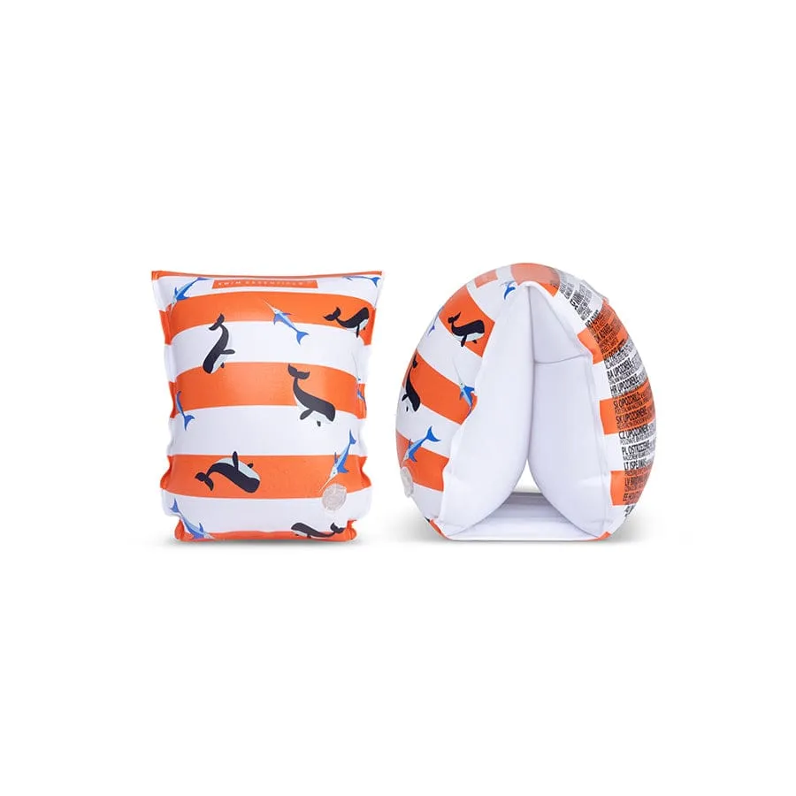 Ocean Stripes | Red/White Swim Arm Bands 2-6 years