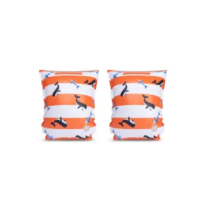 Ocean Stripes | Red/White Swim Arm Bands 2-6 years