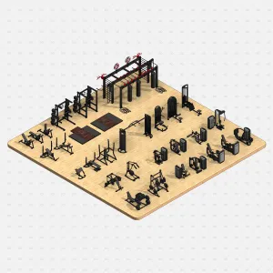 Revit Gym Equipment 02 - Training Machines